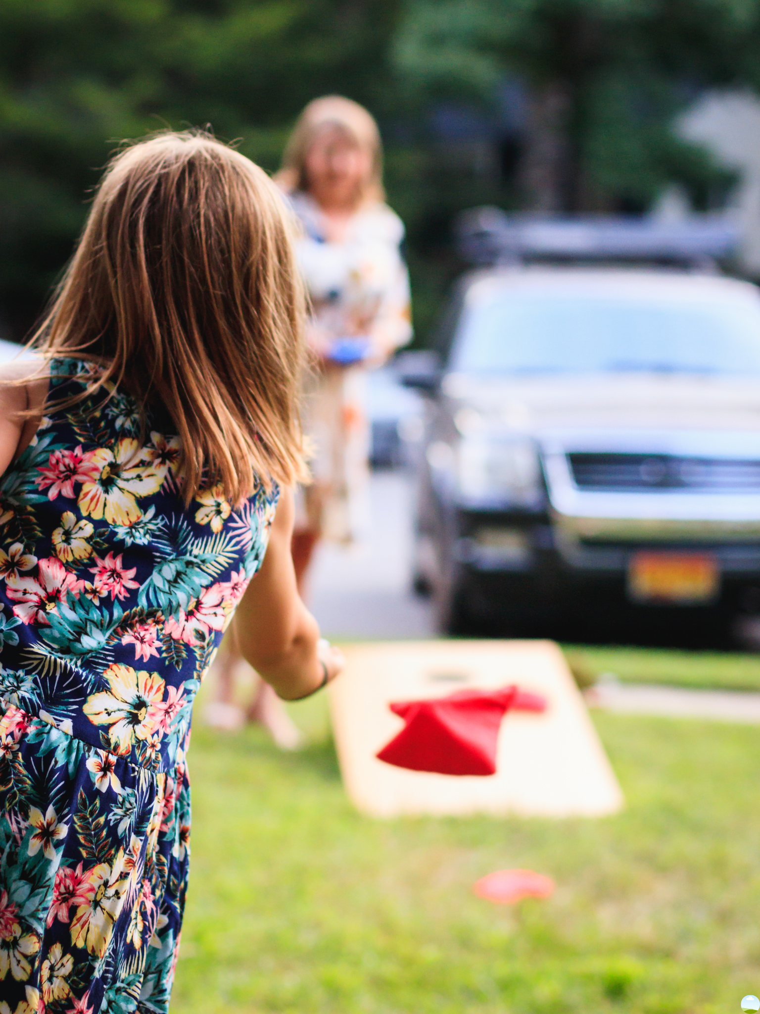 Lancer de cornhole avec Panache Club